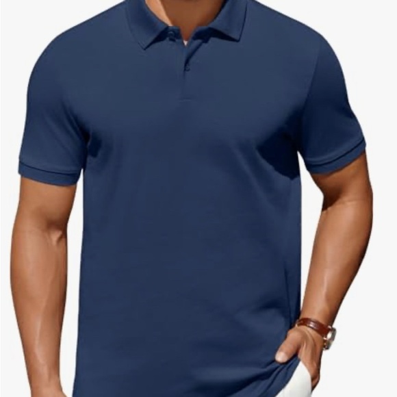Coofandy Other - Men’s soft comfy short sleeve‎ polo in navy. Perfect to dress up or down